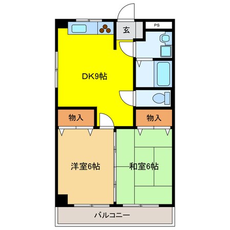 マンションササキの物件間取画像